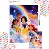 5D DIY Full Circle Diamond Painting Kit Princesses Magical Dream Home Wall Decor Gift