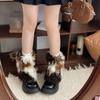 Winter Y2k Vintage Faux Fur Leg Warmers Warm Furry Boots Cover Socks Punk Jk Knee-length Sock Hiphop Hotgirl Cosplay Accessories