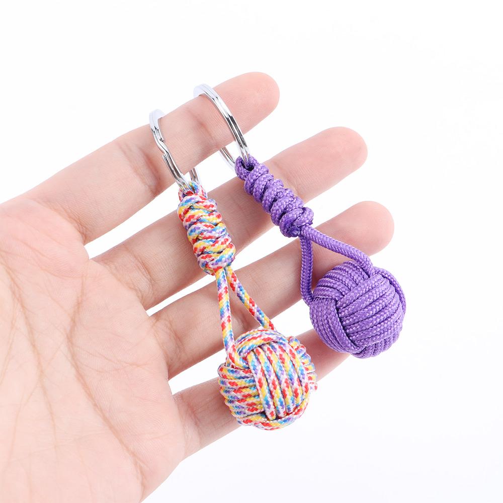 Parachute Rope Lanyard Outdoor Survival Jewelry Key Chain Key Ring Keyfob Fashion Accessories