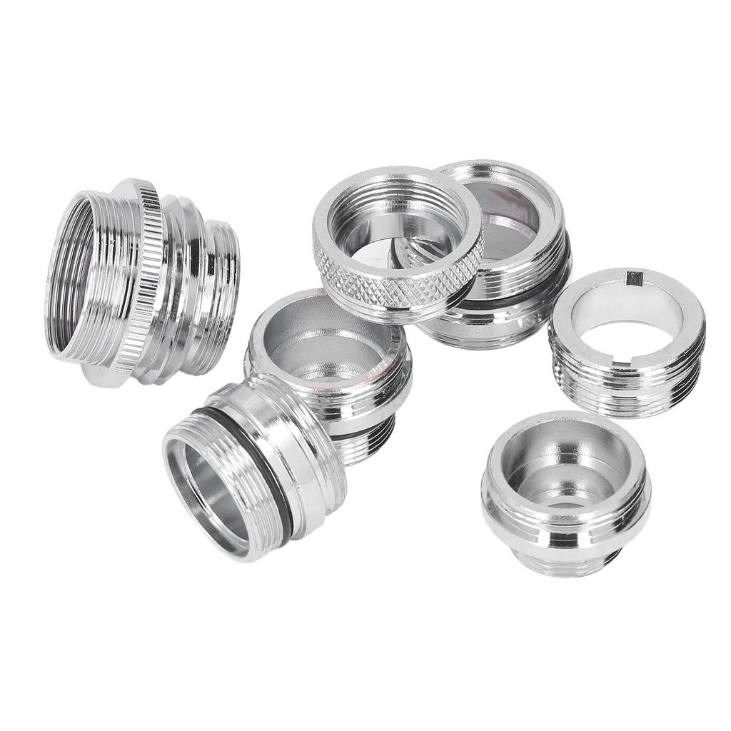 7Pcs/Set Male Female Faucet Adapter Kit with Gasket Brass Aerator Adapter Set for Garden Hose