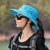 Xinbaoguan 100% Polyester Summer Outdoor Sun Hat, Breathable Sun Hat, Folding Sun Hat, Female Ponytail Hole Fisherman Hat