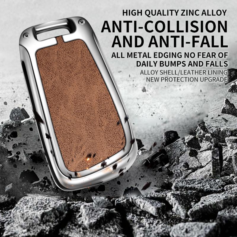 Etui na kluczyk ze skóry ze stopu cynku do A3 8L 8P A4 B6 B7 B8 A6 C5 C6 4F RS3 Q3 Q7 TT 8L 8V S3 Akcesoria do obudowy kluczyka