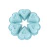 Nordic Blue Double Heart Silicone Baking Mold - 2 Pack