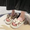 Fashion Woman Slippers Open Toe Platform Shoes for Women Chic and Elegant Shoe On Offer Slip-resistant Sandals Vip Small Size 39 Slides