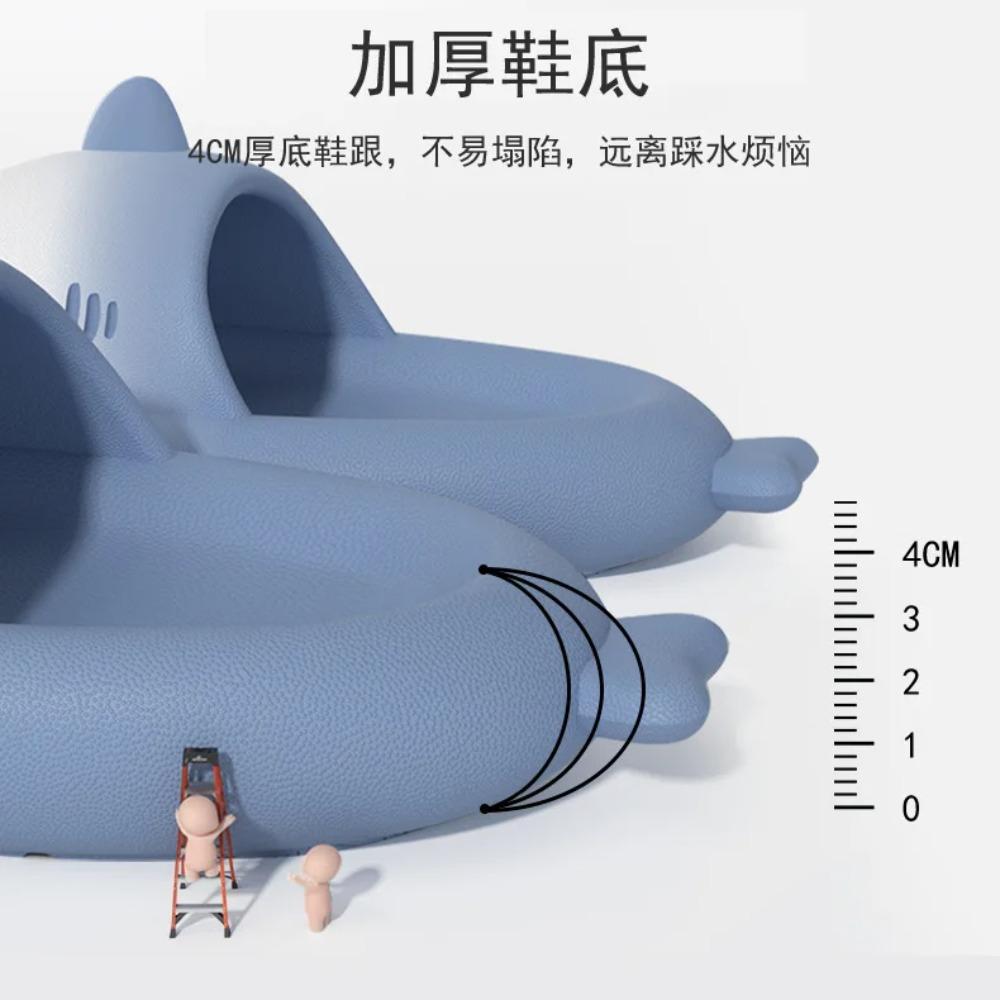 Lovely Shark Slippers for Women Men Thick Bottom Non-Slip Home Sandals Beach EVA Lightweight Comfort Bathroom Slides