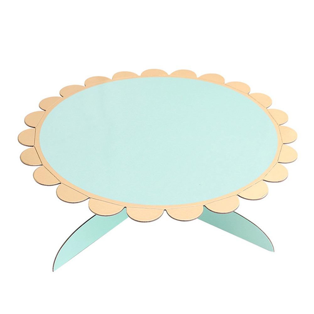 

Round Cupcake Display Rack Paper Dessert Stand Creative Cake Stand Party Supplies зелений