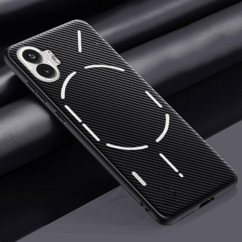

Роскошный чехол из искусственной кожи для Nothing Phone 1 One, задняя крышка, матовый силиконовый чехол для телефона с полной защитой для Nothing Phone1 5G Coque For Nothing Phone 1 матовый черный