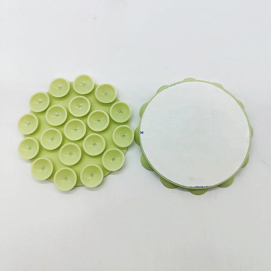Support de téléphone en silicone, ventouse colorée, usage sur surfaces lisses