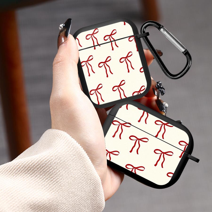 Pink Bow Case For Airpods 2 4 3 Pro2 1 Pro3 Pro Earphone Cases Cover