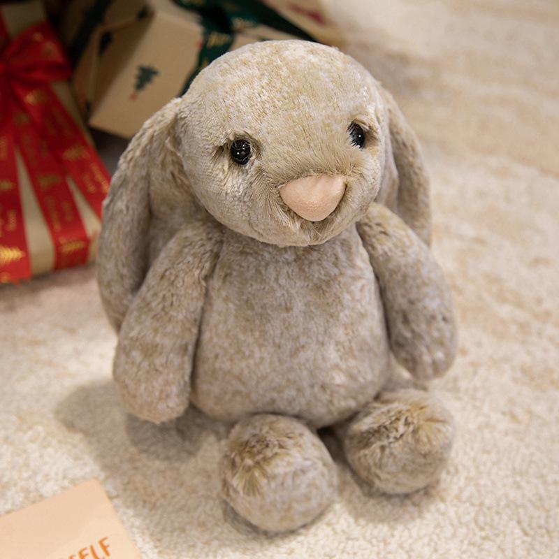 Jelly Lop-Eared Rabbit Plush Toy – Floral Cloth Doll, Christmas Gift for Girls