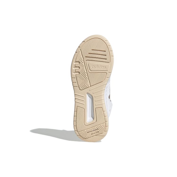 Adidas Neo Play9tis 2 Non-Slip Mid-Top Skate Shoes Women Skate Shoes White Brown Orange EG4352