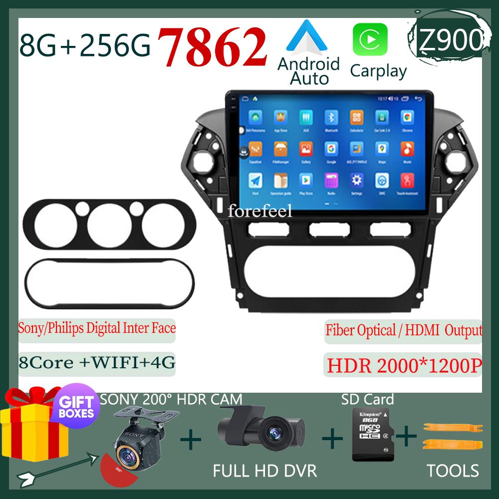 For Ford Mondeo 4 2010-2014 7862 Carplay Android Car GPS Multimedia Screen Video Radio Touch QLED Screen Bluetooth Stereo DVD BT