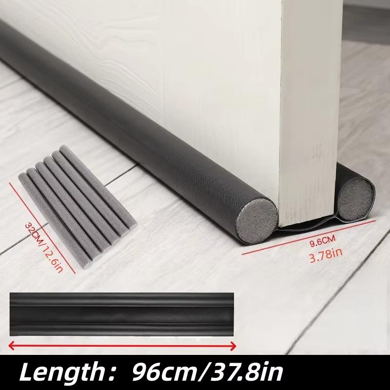 1pz Striscia Sigillante per Porta Autoadesiva Gomma Piuma Insonorizzante Paraspifferi Regolabile Sotto Porta Paraspifferi