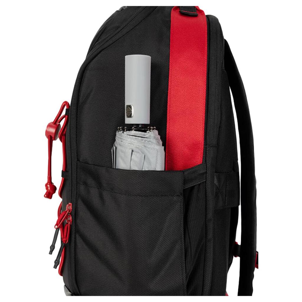 Jordan 33L Large Capacity Comfortable Casual Lightweight Backpack Unisex Backpack Black Red JD2623009AD-003