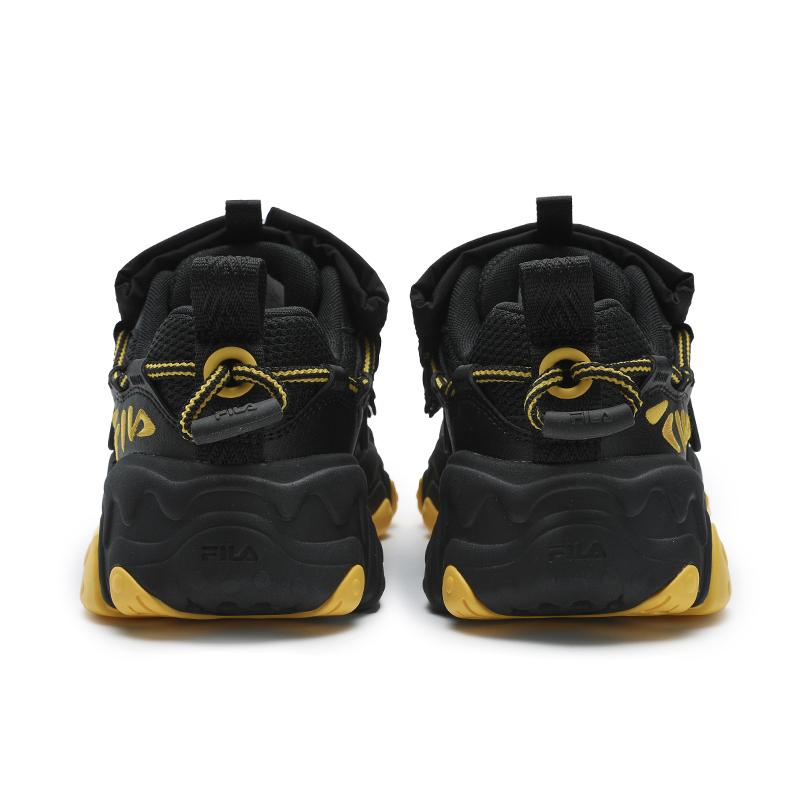 Fila Huang Jingyu X  Fluid 5 Cat Paw Whale Shoes Durable Low Top Casual Shoes Women sneaker Black F12W442128FBK