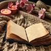 Handmade “Just a Girl Who Loves Books” Leather Journal | Vintage 5x7" Notebook with 200 Deckle Edge Pages | Literary Diary for Book Lovers