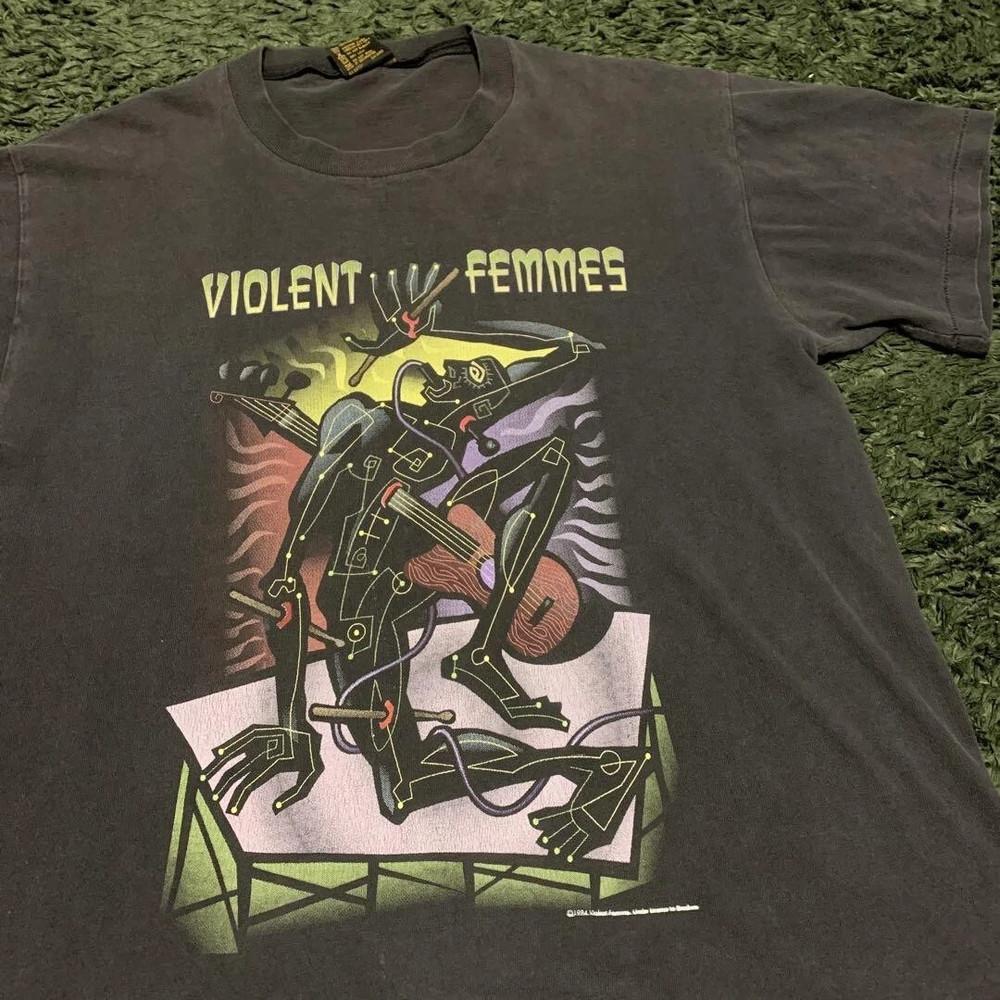 

Vintage Violent Femmes Tour Cotton Black Shirt Unisex Albums S to 5XL Unisex T-Shirt XXXXL