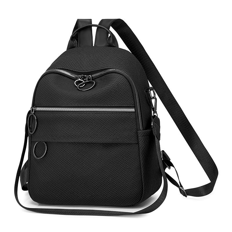 Solid Color Women's Multi-Function Backpack Large Capacity Commuter Travel Backpack