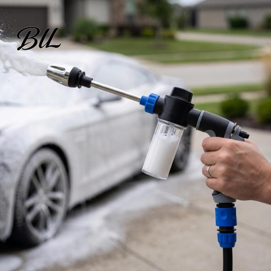 Foam Bottle Washer Car Wash Water Sprayer with Integrated Pot Design Large Output Pressurized Nozzle And Ergonomic Handle Shooter
