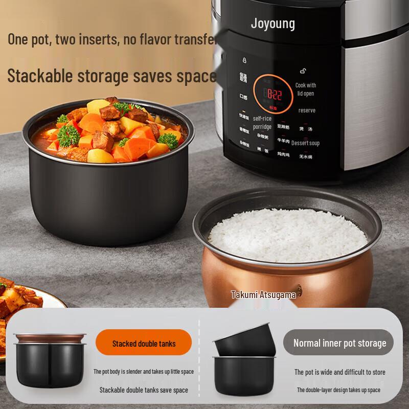 Joyoung 5L Smart Electric Pressure Cooker with Open-Lid Stewing