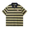 Men's Striped Knit Polo Shirt