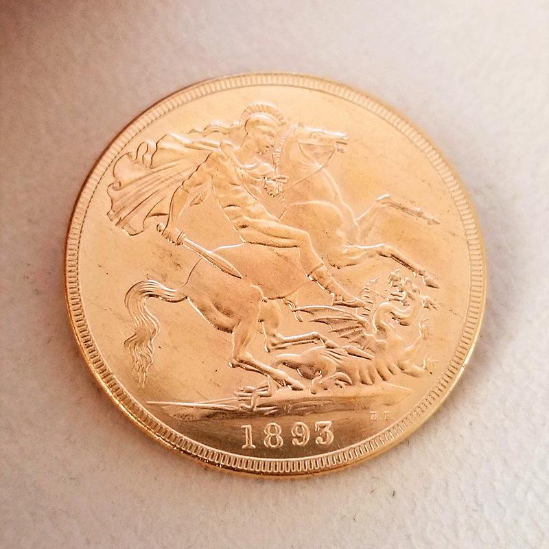 Queen of England Coins (1893-1900) Antique Crafts, Made of Brass Material, 8 Styles, Different Years