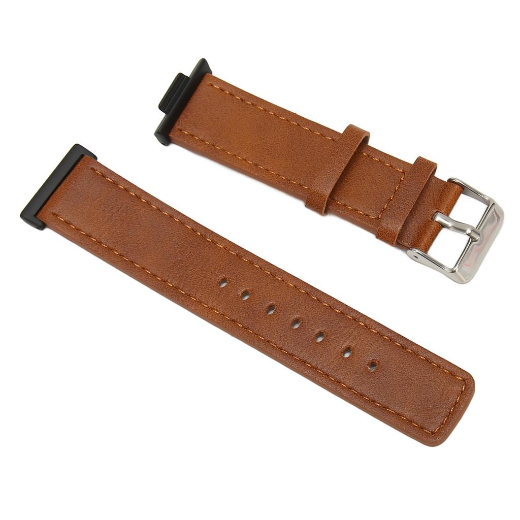 Leather Smartwatch Strap Comfortable Replacement Smartwatch Band Wristband for Watch FIT 2