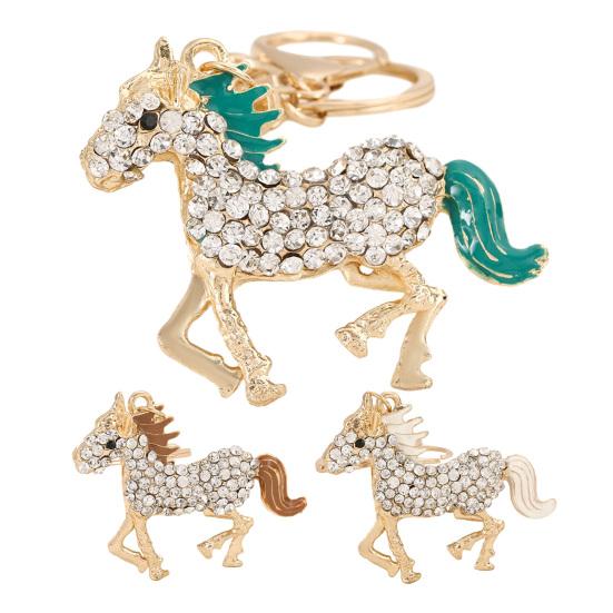 Keychain Pendant 2026 Year of Horse Mascot Good Luck Charm Key Chain Bags Backpacks Car Decoration Chinese New Year Gift