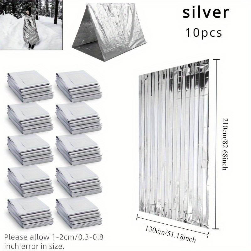 

Emergency Mylar Insulation Blanket - Durable Space Blanket for Outdoor Survival, Camping, Hiking, First Aid, Natural Disasters