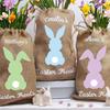 Personalised Custom Name Bunny Rabbit Egg Hunt Basket Jute Bucket Kid Boy Girl Gift Easter Treat Toy Egg Collecting Bag 2025
