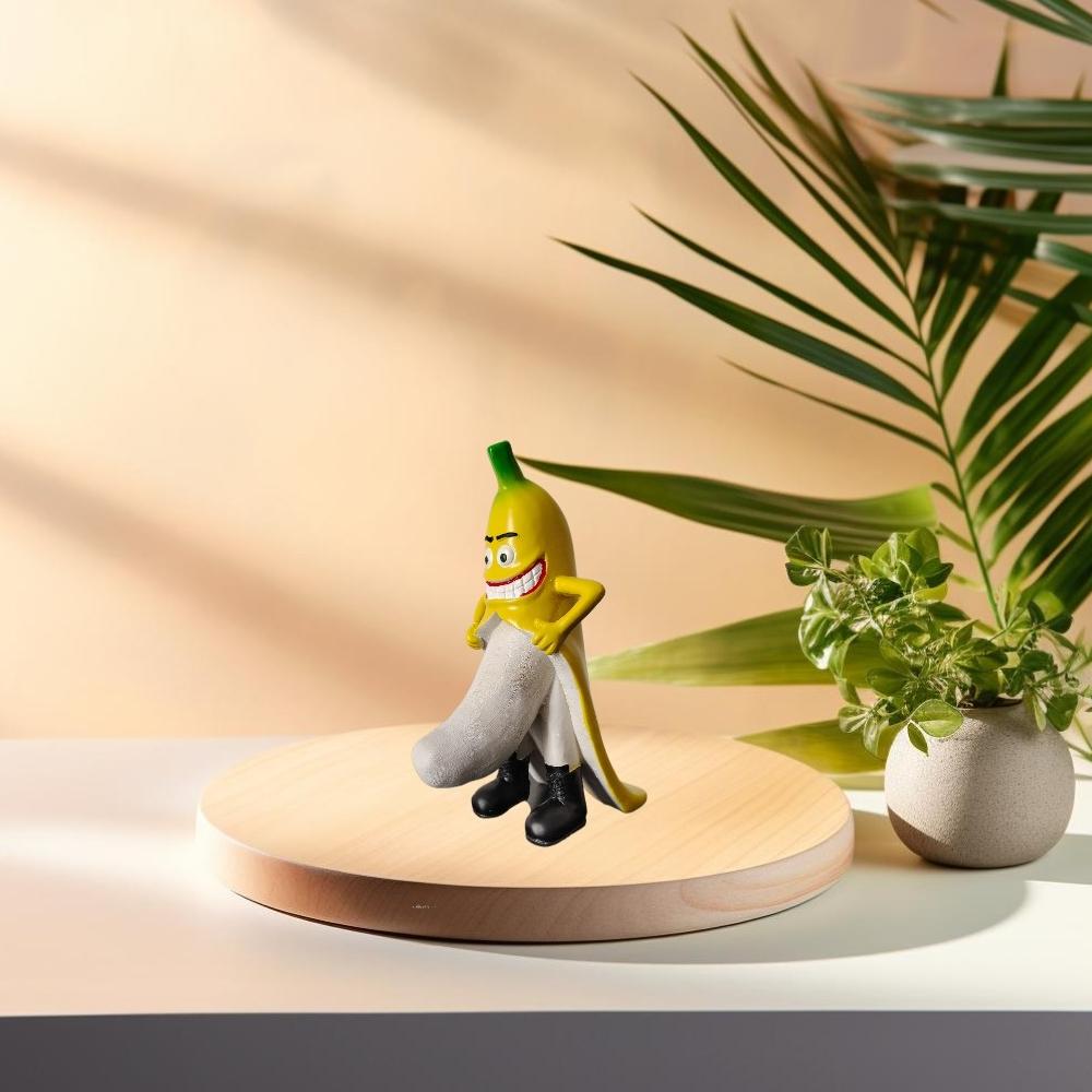 Kreatywne, ekscentryczne figurki bananów z żywicy, ekscentryczne dekoracje stołu ze złowrogimi uśmiechami, dekoracje do salonu i sypialni