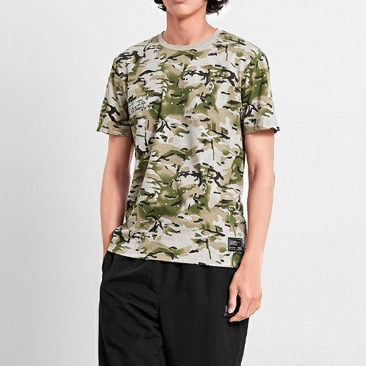 Vans Alphabet Camouflage Short Sleeve T-Shirt Men Tops VN0A4MLXW09
