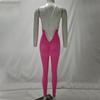 Women's Suspenders Outdoor Sports Jumpsuit Sleeveless Quick-drying Thread Tight Fitness Jumpsuit Yoga Suit