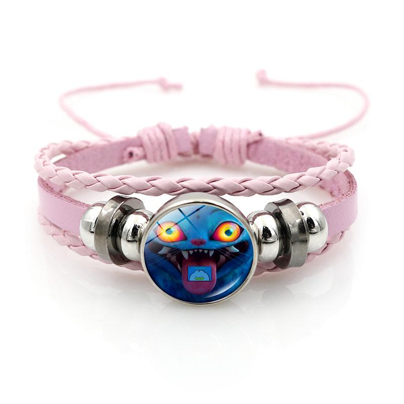 KPop Demon Hunter Bracelet Cartoon Anime Cosplay Bracelet Woven Rope Chain Pendant Fashion Accessories Girl Peripheral for Fans