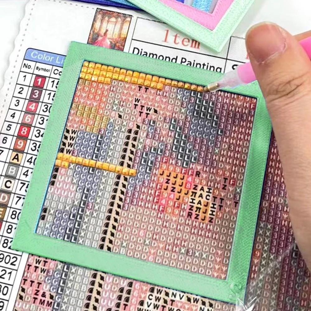 2Pcs DIY Grid Alignment Frames Multi-Specification Diamond Painting Guide Tool