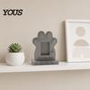2 In 1 Pet Memorial Frame Tombstone Dog Stone, with Built-in Photo Card Slot, 3D Butterfly And Stone Design Paw Design, Commemorative