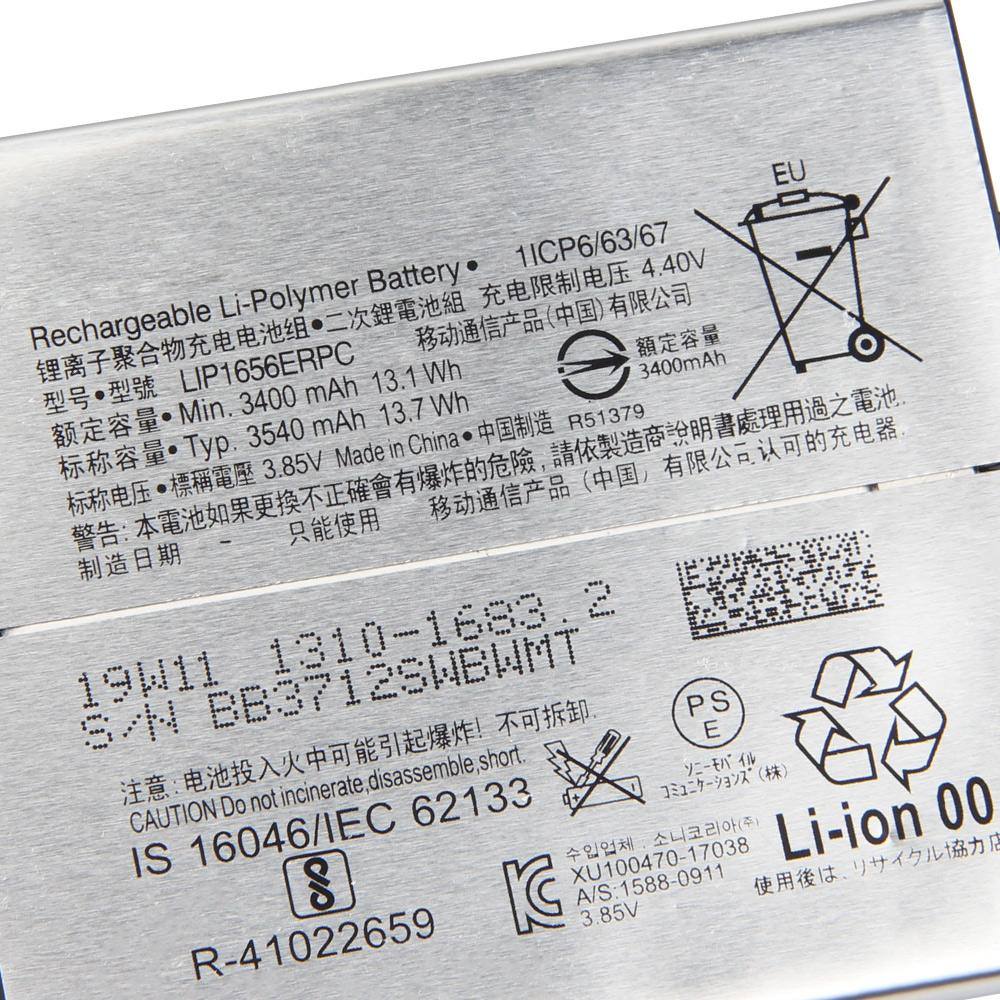 Rechargeable Lithium Battery  For SONY Xperia XZ2 LIP1656ERPC Phone Battery 3540mAh