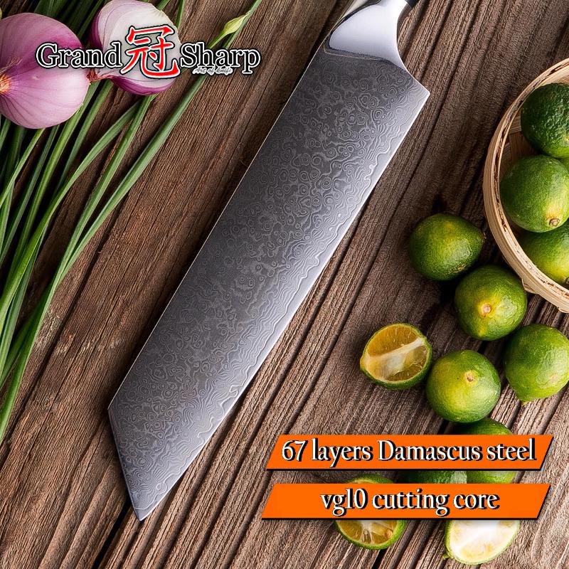 7,7-Zoll-Damast-Kochmesser Kiritsuke Gyuto vg10 japanischer Stahl, professionelle Küchenmesser