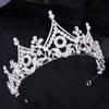 Braut Tiara Barock Krone Wald Stil Strass Tiara Prinzessin Krone Hochzeit Haarschmuck
