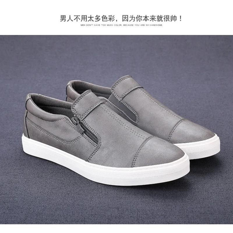 Shoes Man 2025 Trend High Quality Leather Casual Shoes Luxury Comfortable Loafers Fashion  Flats Men Driving Shoes