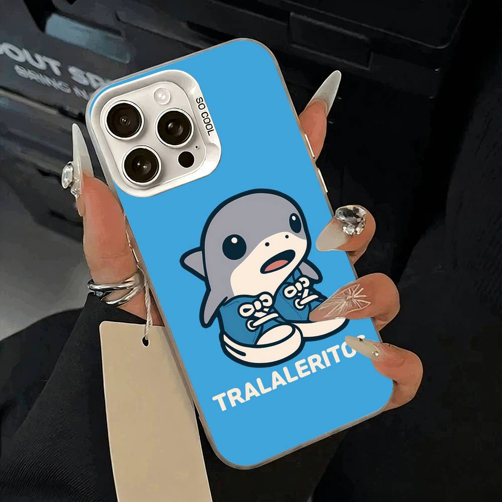 

Чехол для телефона Brainrot Tralalero для iPhone 11 12 13 14 15 16 Pro Max Plus белый Серебристый Чехол для телефона iPhone16Pro