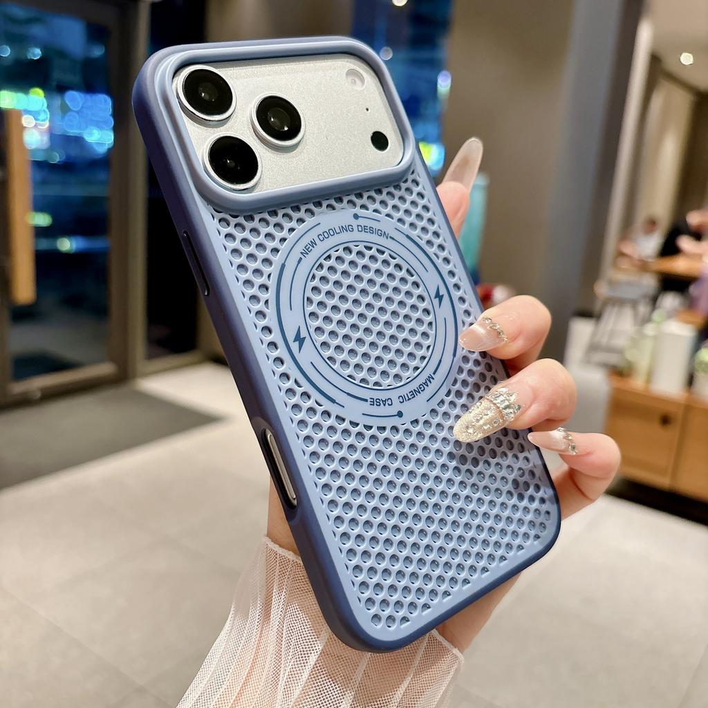 Waben-Wärmeableitung, heiß verkaufende Schutzhülle ist geeignet für iPhone17promax, magnetische Eis-Sensorik, Apple 17 Handyhülle.