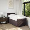 Maison Exclusive - Sommier à lattes de lit avec matelas Marron foncé 80x200 cm