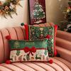 Soft Christmas Cushion Cover 30*50cm Throw Pillowcase Durable Christmas Pillow Cover  Bedroom