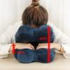 Portable Double-Sided Nap Pillow Hollow Design Breathable Office Rest Pillow Cute Supportive Sleeping Pillow Lunch Break