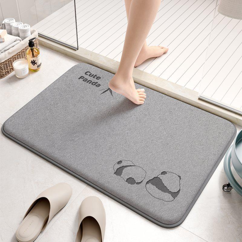 Thickened Memory Cotton Moisture-wicking Floor Mat Bathroom Bathroom Foot Mat Entry Door Mat Slip-resistant Cartoon Soiled No-wash Mat