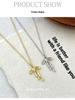 Cui Yan S925 Sterling Silver Korean Bow Pearl Necklace - 2025 Trendy Sweet Clavicle Chain for Women