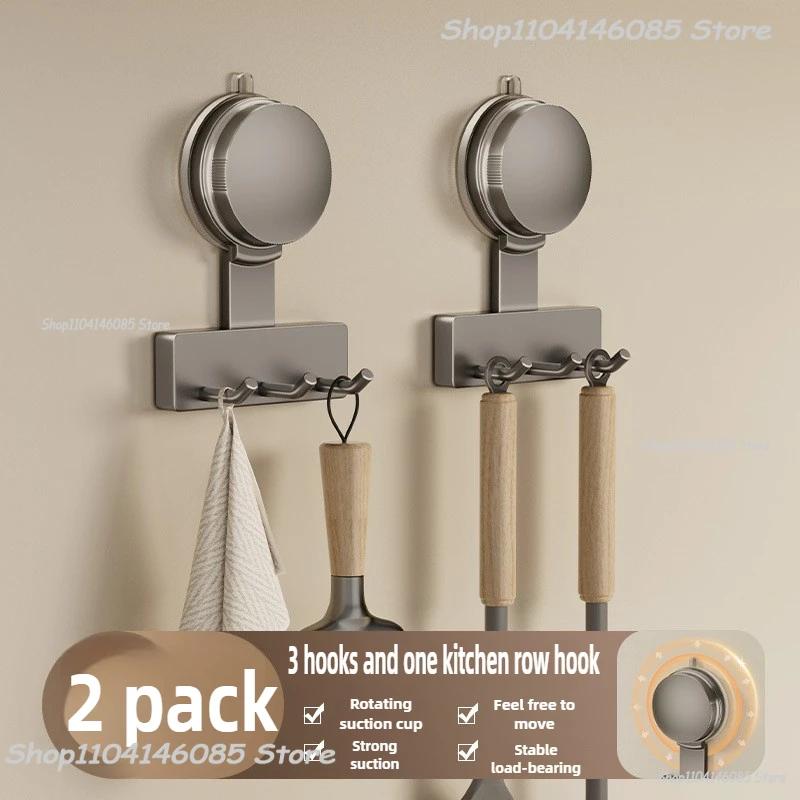 No Need To Drill Suction Cup Suction Mop Wall Hanging Clip Bathroom Perforation-free Mop Clip Broom Mop Hook Fixed Storage