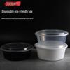 Einweg-Kunststoff-Runde Takeout-Boxen mit Deckel