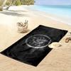 Majestic eagle emblem radiance Print beach towel, quick drying, suitable for travel, outdoor sports, jogging, the beach and swimming, gift